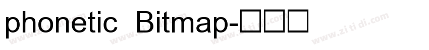 phonetic Bitmap字体转换